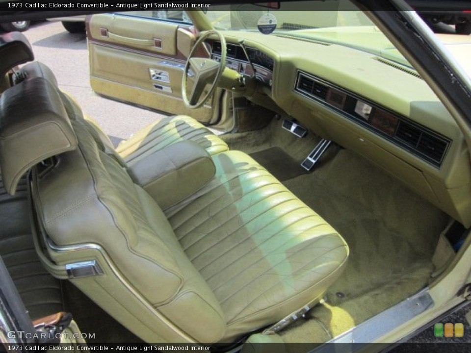 Antique Light Sandalwood Interior Photo for the 1973 Cadillac Eldorado Convertible #50793180