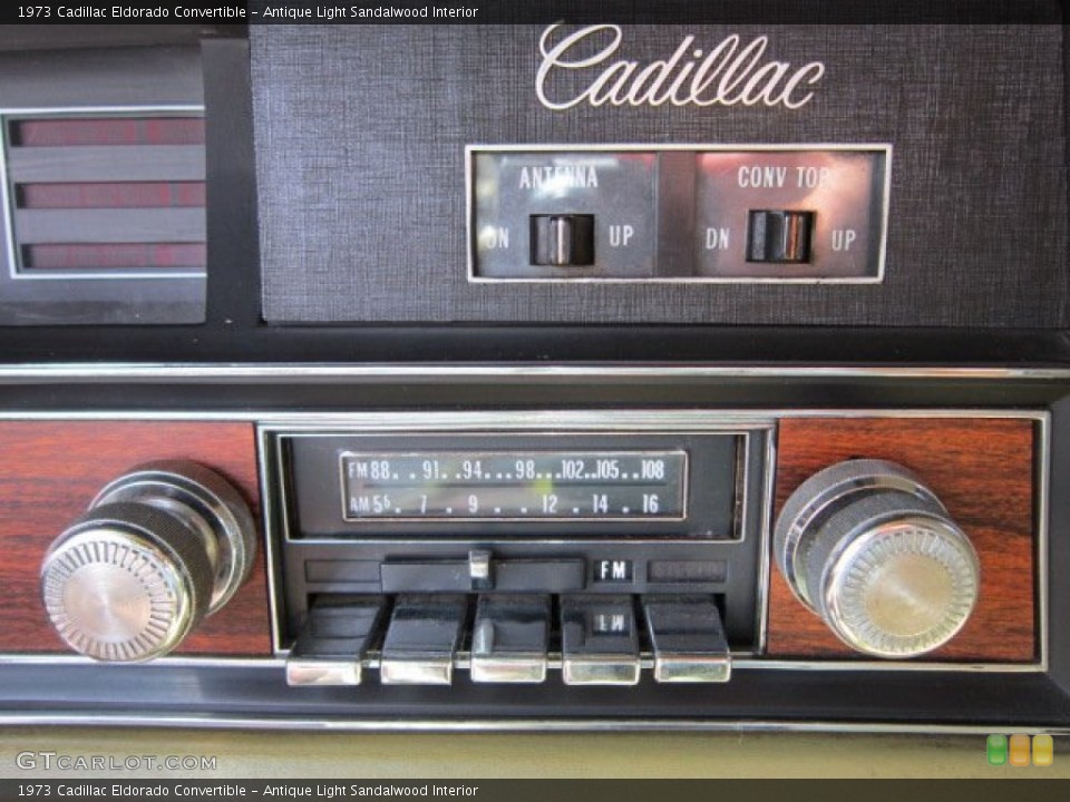 Antique Light Sandalwood Interior Controls for the 1973 Cadillac Eldorado Convertible #50793276