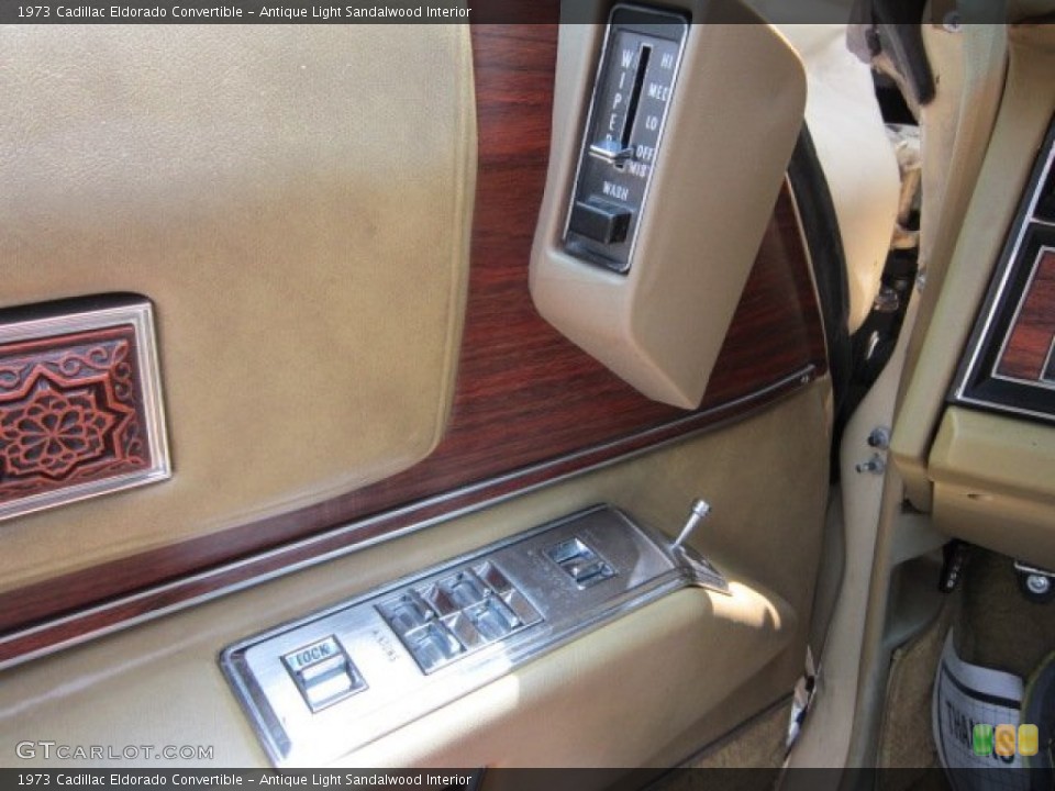 Antique Light Sandalwood Interior Controls for the 1973 Cadillac Eldorado Convertible #50793291