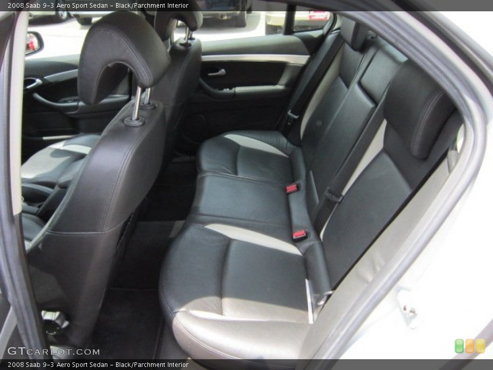 Black/Parchment Interior Photo for the 2008 Saab 9-3 Aero Sport Sedan #50793945