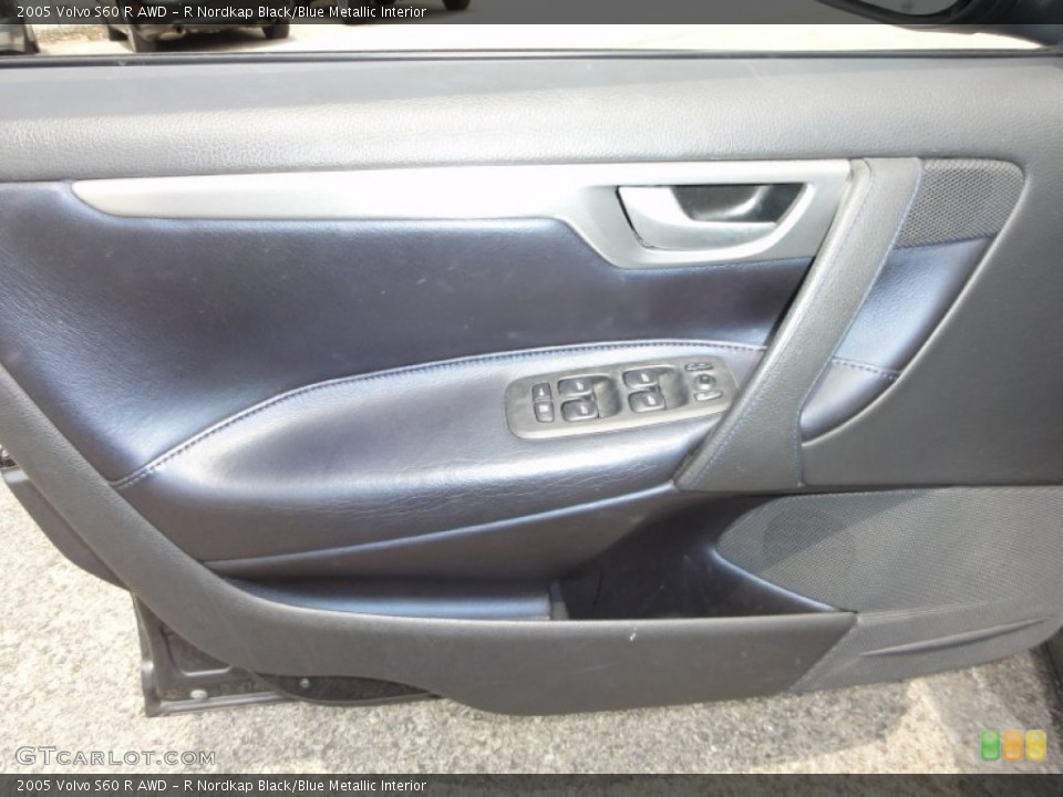 R Nordkap Black/Blue Metallic Interior Door Panel for the 2005 Volvo S60 R AWD #50794476