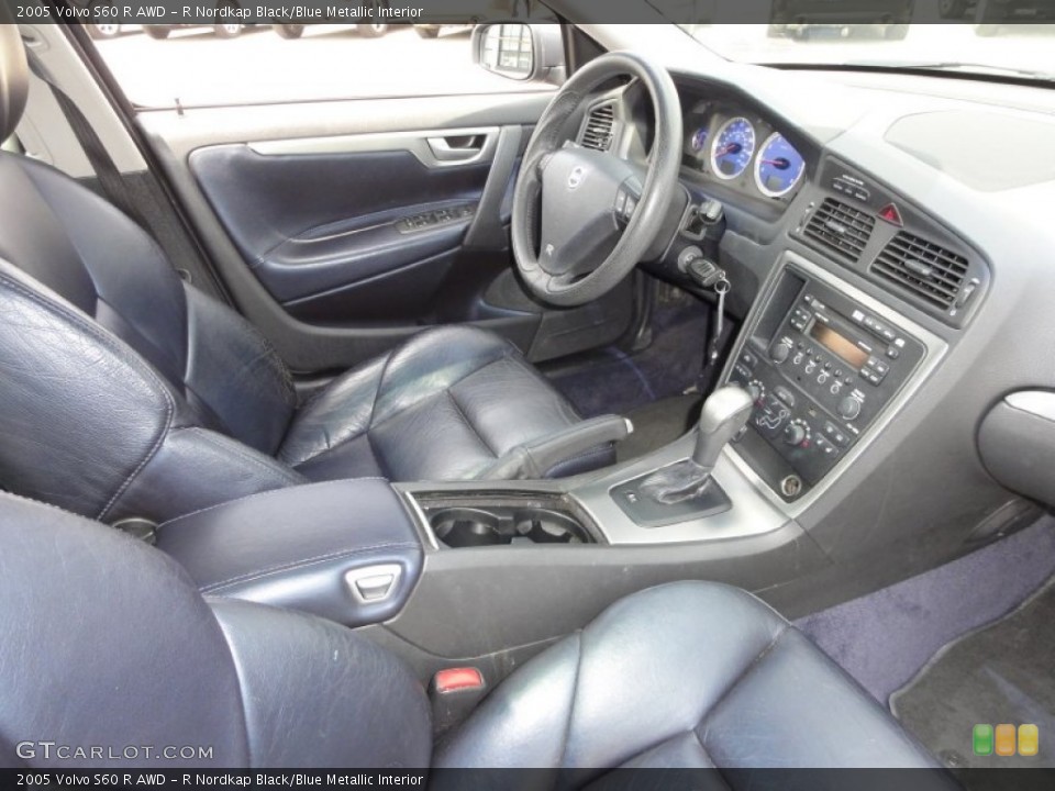 R Nordkap Black/Blue Metallic Interior Photo for the 2005 Volvo S60 R AWD #50794554