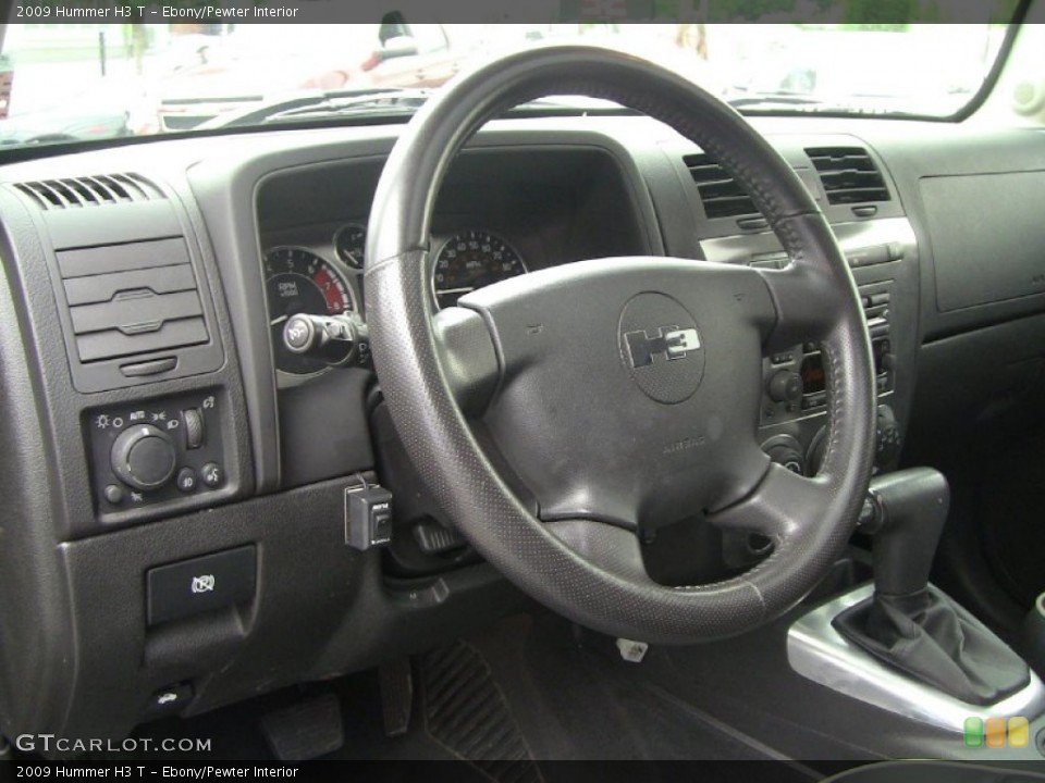 Ebony/Pewter Interior Steering Wheel for the 2009 Hummer H3 T #50794599