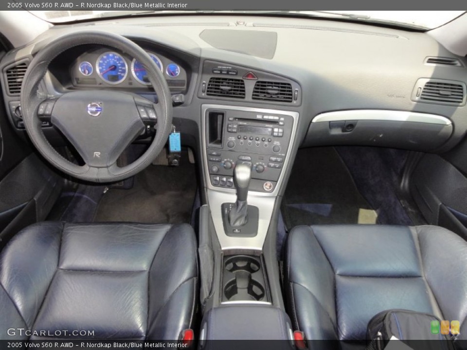 R Nordkap Black/Blue Metallic Interior Dashboard for the 2005 Volvo S60 R AWD #50794692