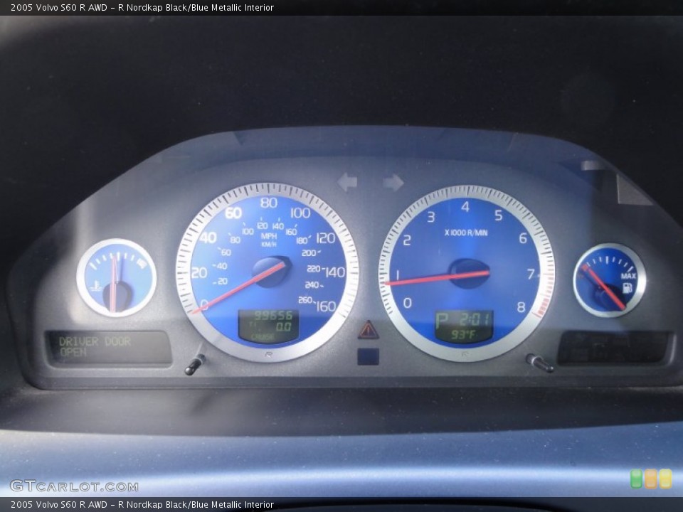 R Nordkap Black/Blue Metallic Interior Gauges for the 2005 Volvo S60 R AWD #50794974