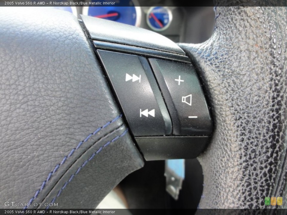 R Nordkap Black/Blue Metallic Interior Controls for the 2005 Volvo S60 R AWD #50795022