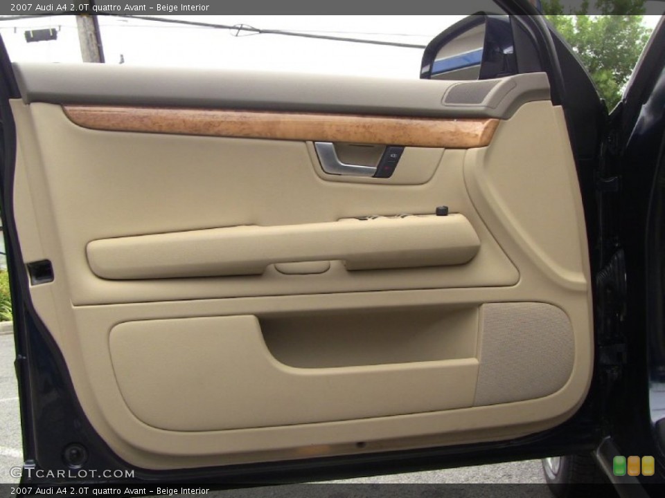 Beige Interior Door Panel for the 2007 Audi A4 2.0T quattro Avant #50795034