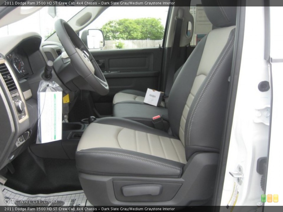 Dark Slate Gray/Medium Graystone Interior Photo for the 2011 Dodge Ram 3500 HD ST Crew Cab 4x4 Chassis #50795460