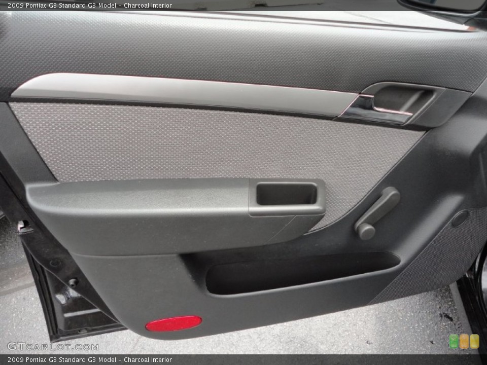 Charcoal Interior Door Panel for the 2009 Pontiac G3  #50795985