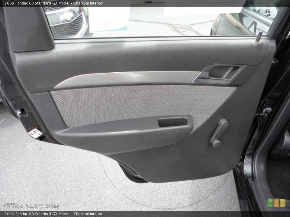 Charcoal Interior Door Panel for the 2009 Pontiac G3  #50796015