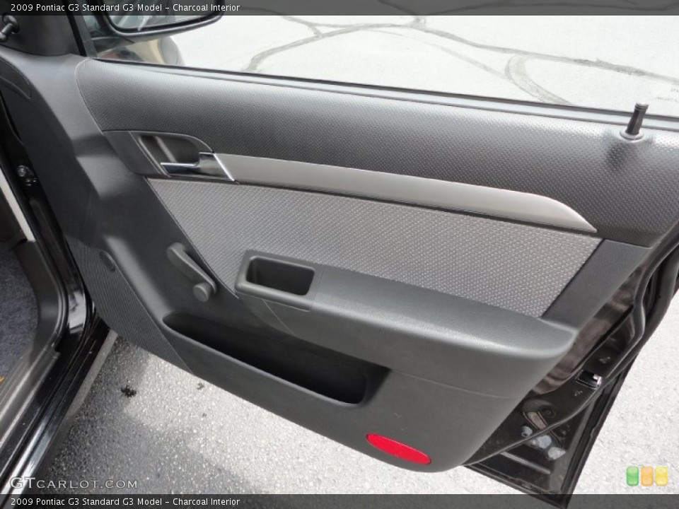 Charcoal Interior Door Panel for the 2009 Pontiac G3  #50796048