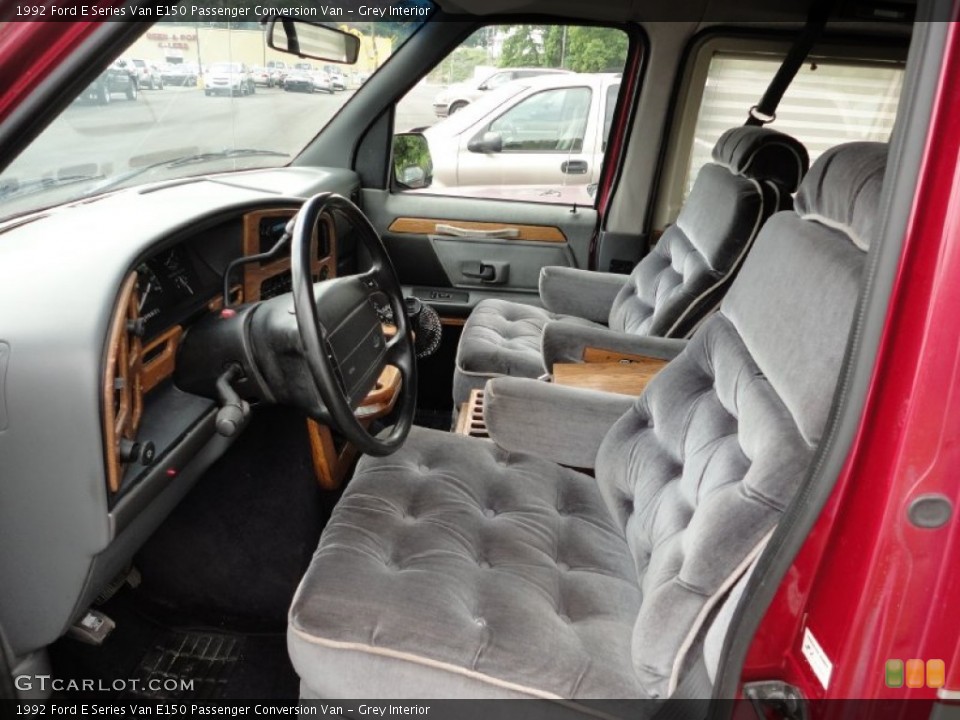 Grey Interior Photo for the 1992 Ford E Series Van E150 Passenger Conversion Van #50796246