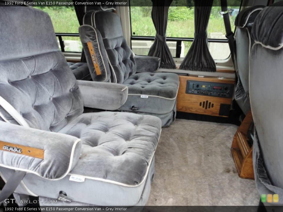 Grey Interior Photo for the 1992 Ford E Series Van E150 Passenger Conversion Van #50796306
