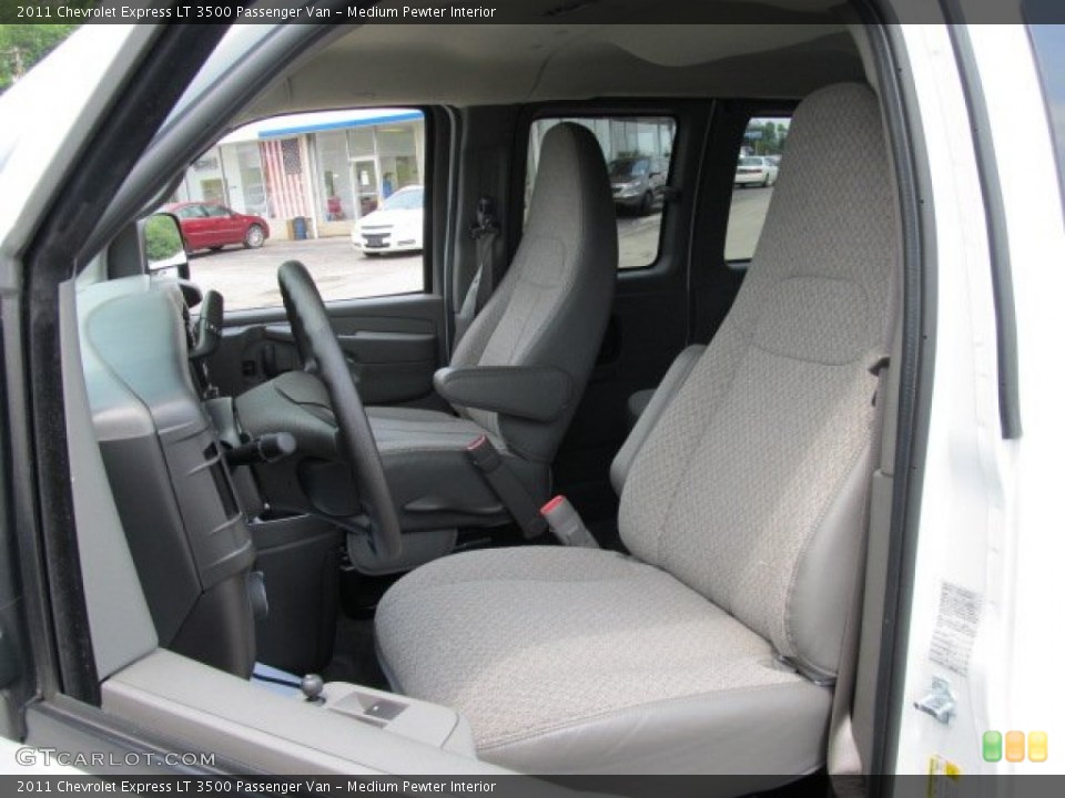 Medium Pewter Interior Photo for the 2011 Chevrolet Express LT 3500 Passenger Van #50797038