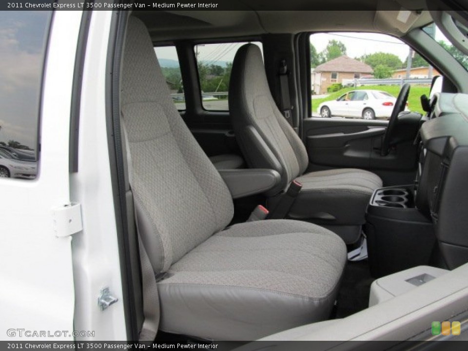 Medium Pewter Interior Photo for the 2011 Chevrolet Express LT 3500 Passenger Van #50797053