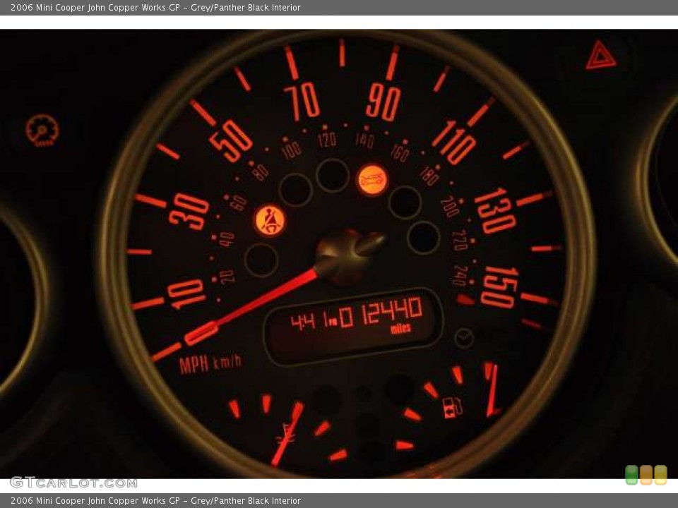 Grey/Panther Black Interior Gauges for the 2006 Mini Cooper John Copper Works GP #50797086