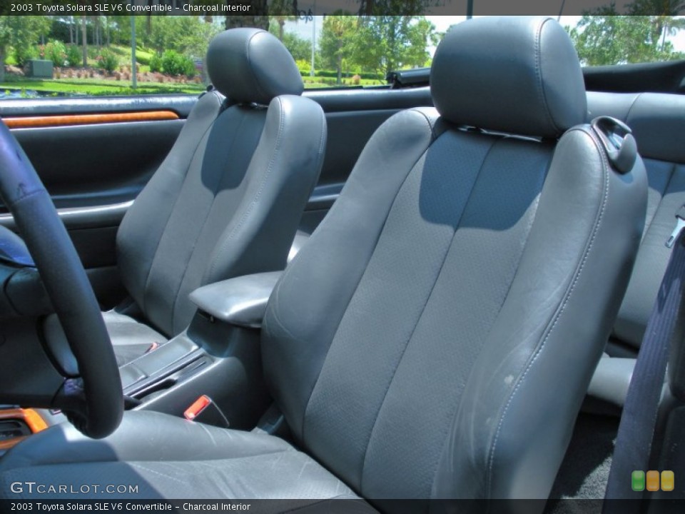 Charcoal Interior Photo for the 2003 Toyota Solara SLE V6 Convertible #50797446