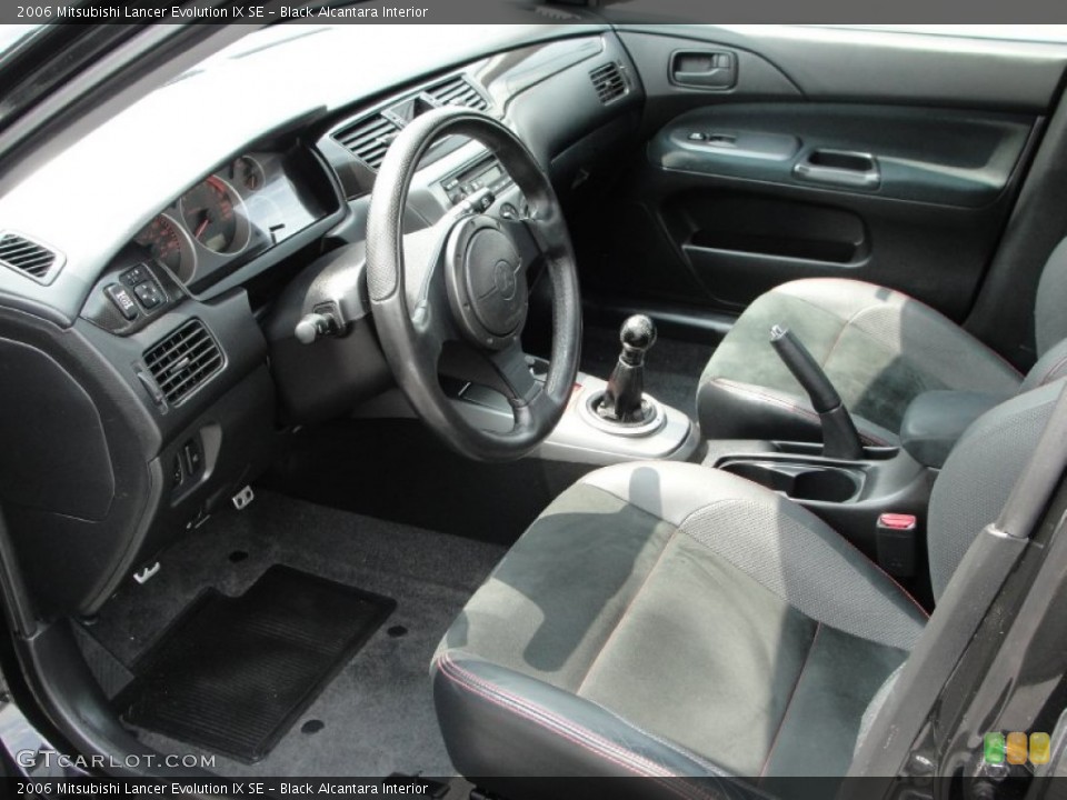 Black Alcantara Interior Photo for the 2006 Mitsubishi Lancer Evolution IX SE #50797449