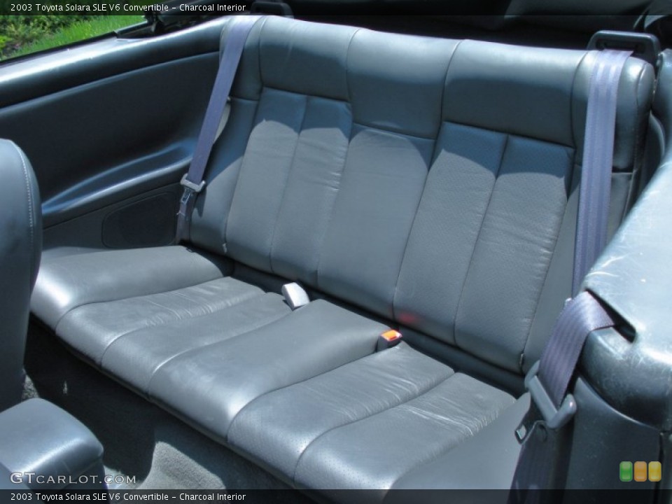 Charcoal Interior Photo for the 2003 Toyota Solara SLE V6 Convertible #50797461