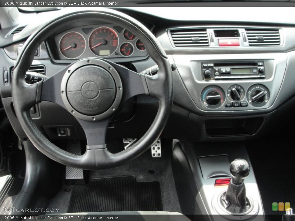 Black Alcantara Interior Dashboard for the 2006 Mitsubishi Lancer Evolution IX SE #50797467
