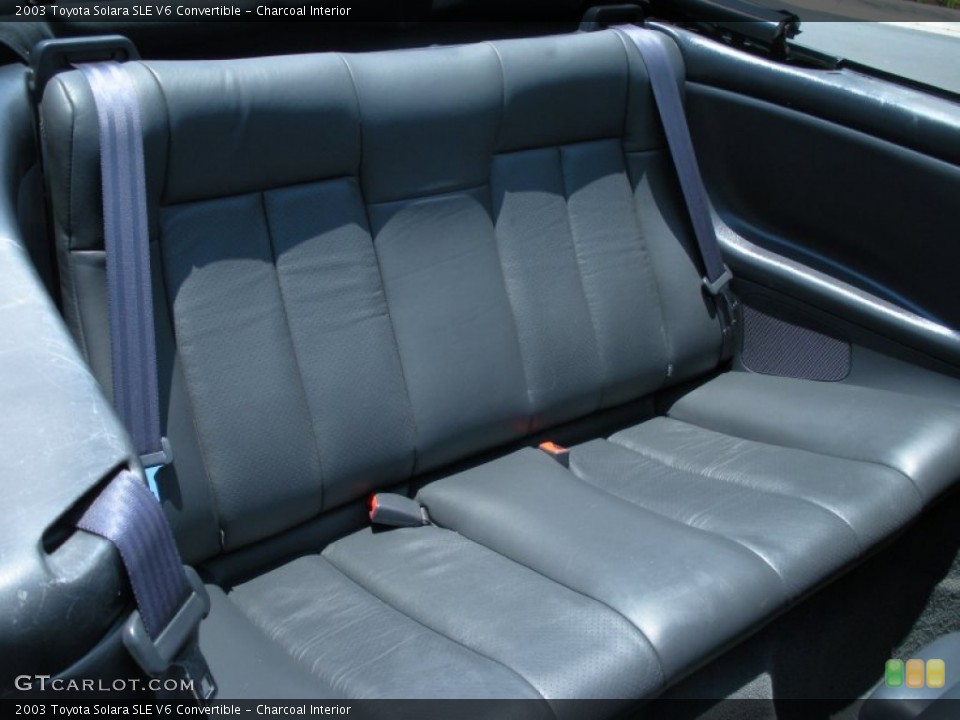Charcoal Interior Photo for the 2003 Toyota Solara SLE V6 Convertible #50797503