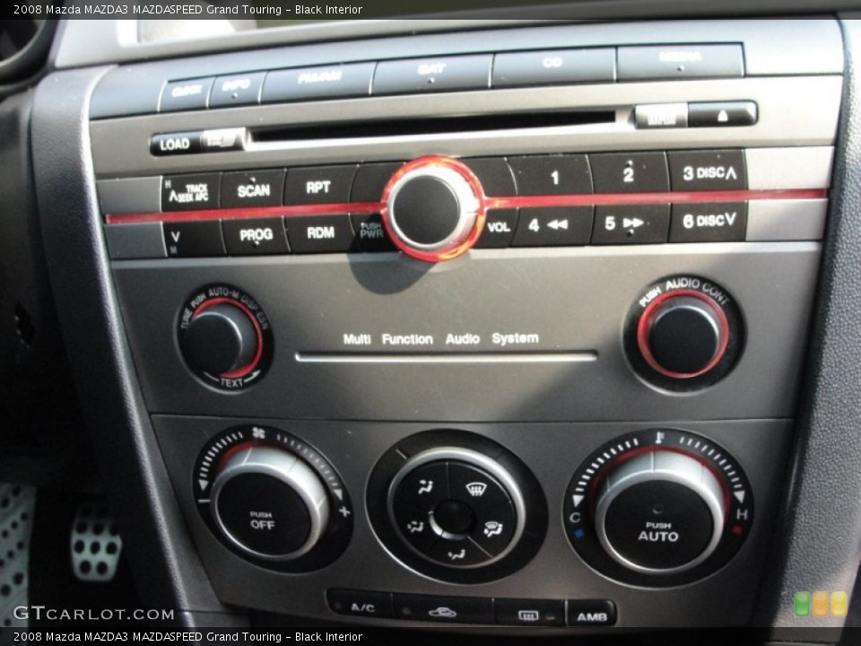 Black Interior Controls for the 2008 Mazda MAZDA3 MAZDASPEED Grand Touring #50797872