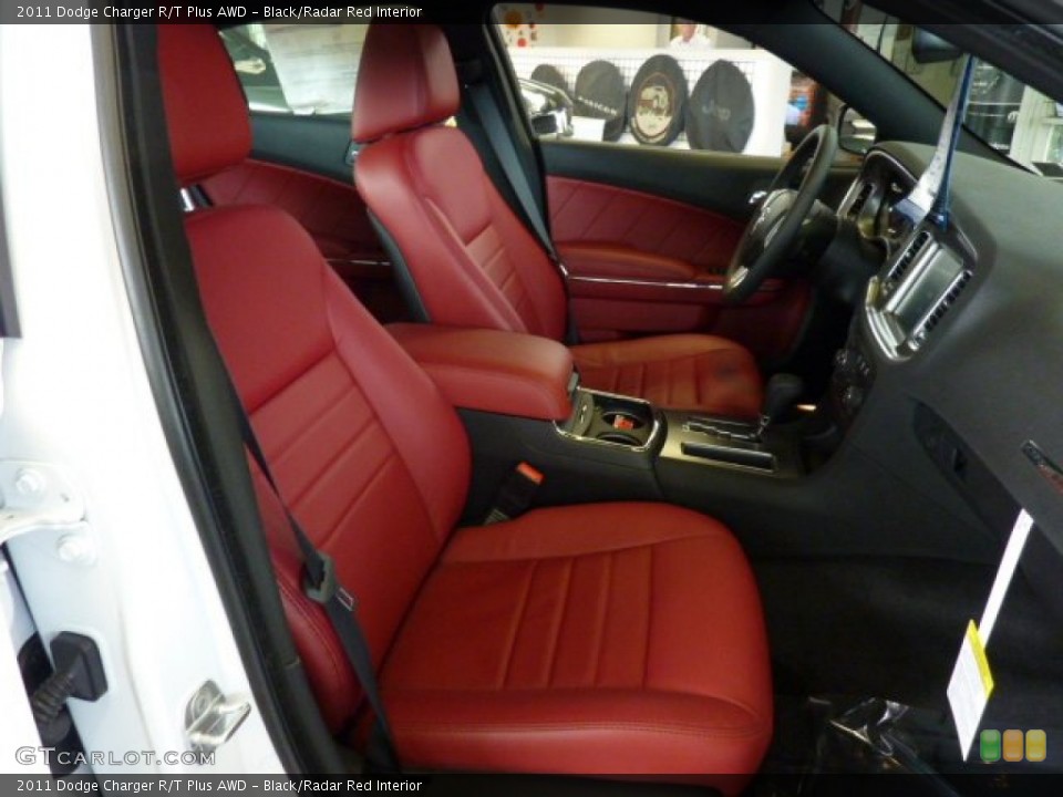 Black/Radar Red Interior Photo for the 2011 Dodge Charger R/T Plus AWD #50797929