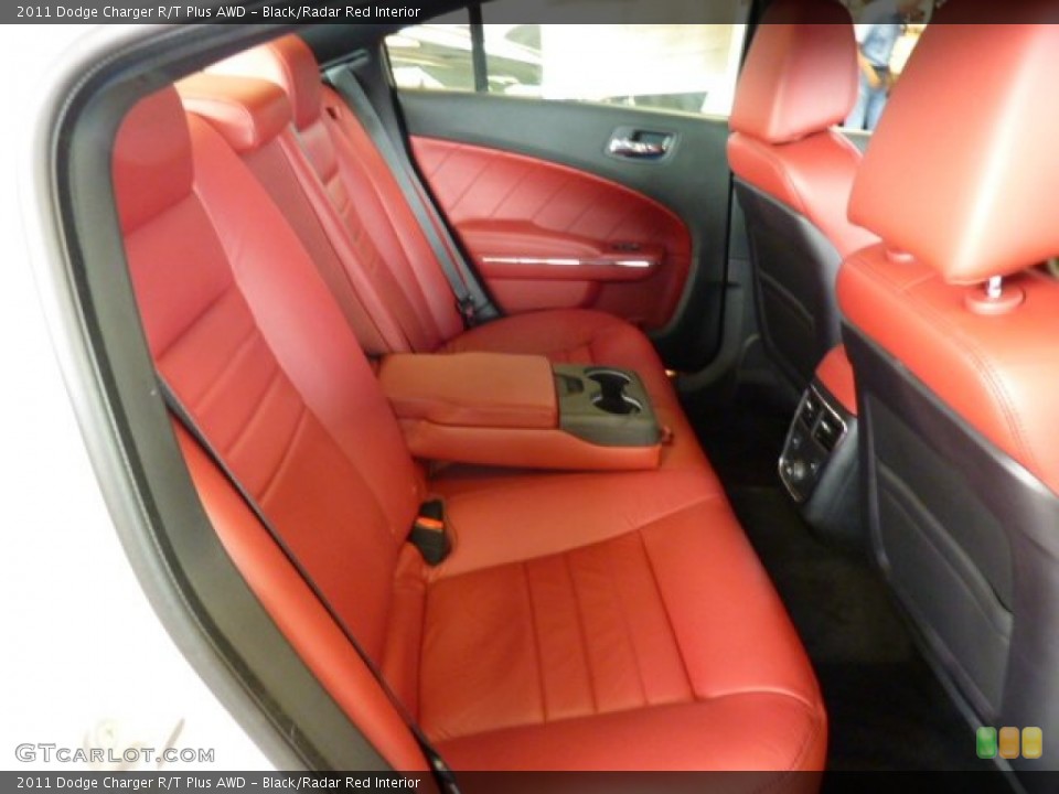Black/Radar Red Interior Photo for the 2011 Dodge Charger R/T Plus AWD #50797971