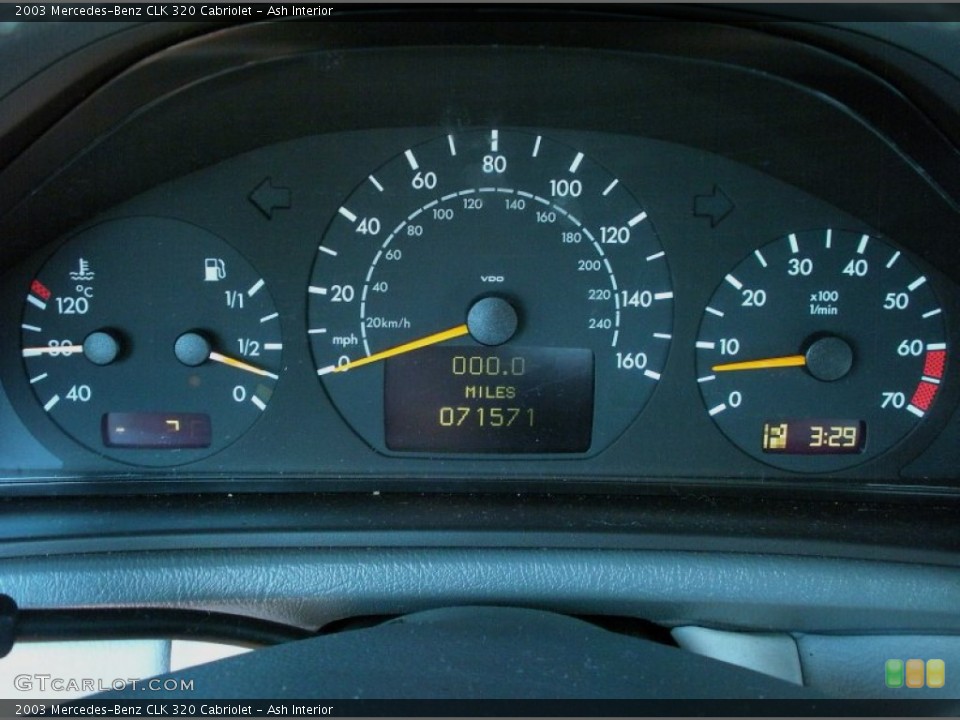 Ash Interior Gauges for the 2003 Mercedes-Benz CLK 320 Cabriolet #50797992