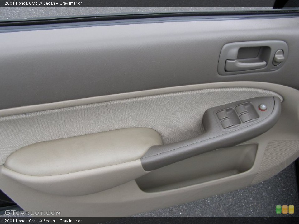 Gray Interior Door Panel for the 2001 Honda Civic LX Sedan #50798433