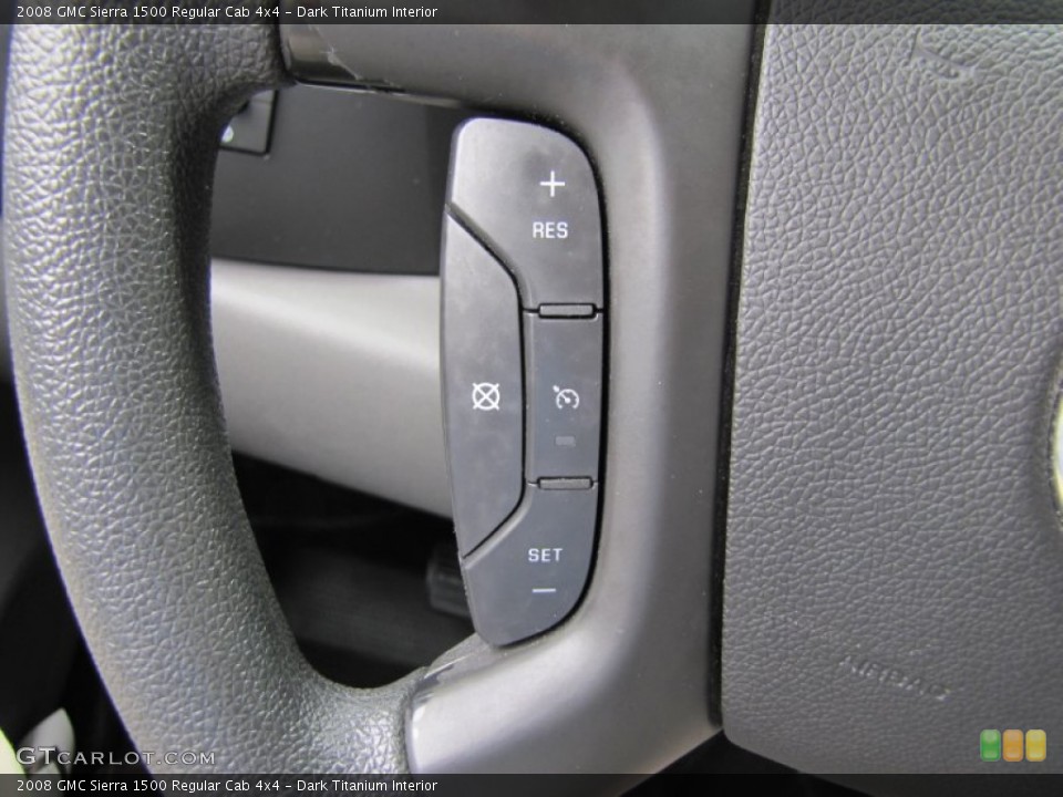 Dark Titanium Interior Controls for the 2008 GMC Sierra 1500 Regular Cab 4x4 #50799579
