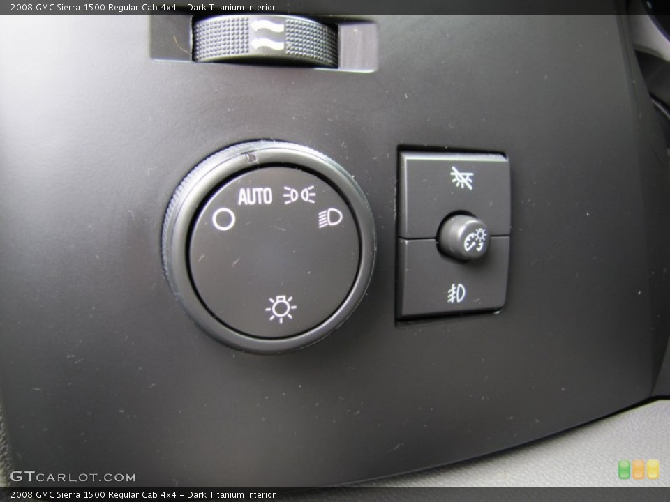 Dark Titanium Interior Controls for the 2008 GMC Sierra 1500 Regular Cab 4x4 #50799594
