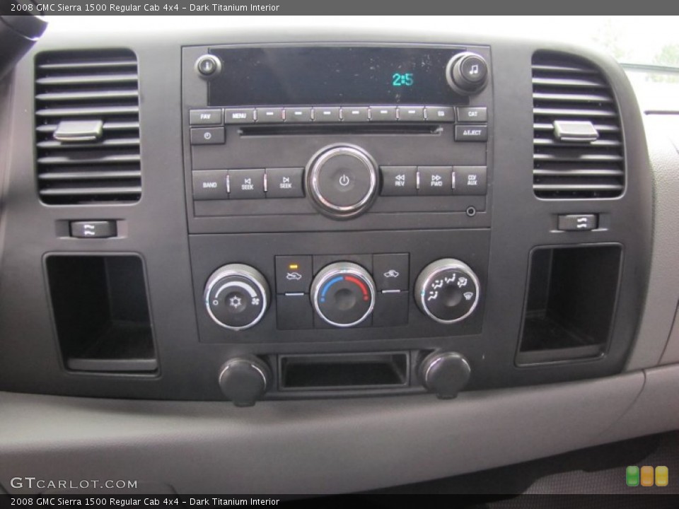 Dark Titanium Interior Controls for the 2008 GMC Sierra 1500 Regular Cab 4x4 #50799639