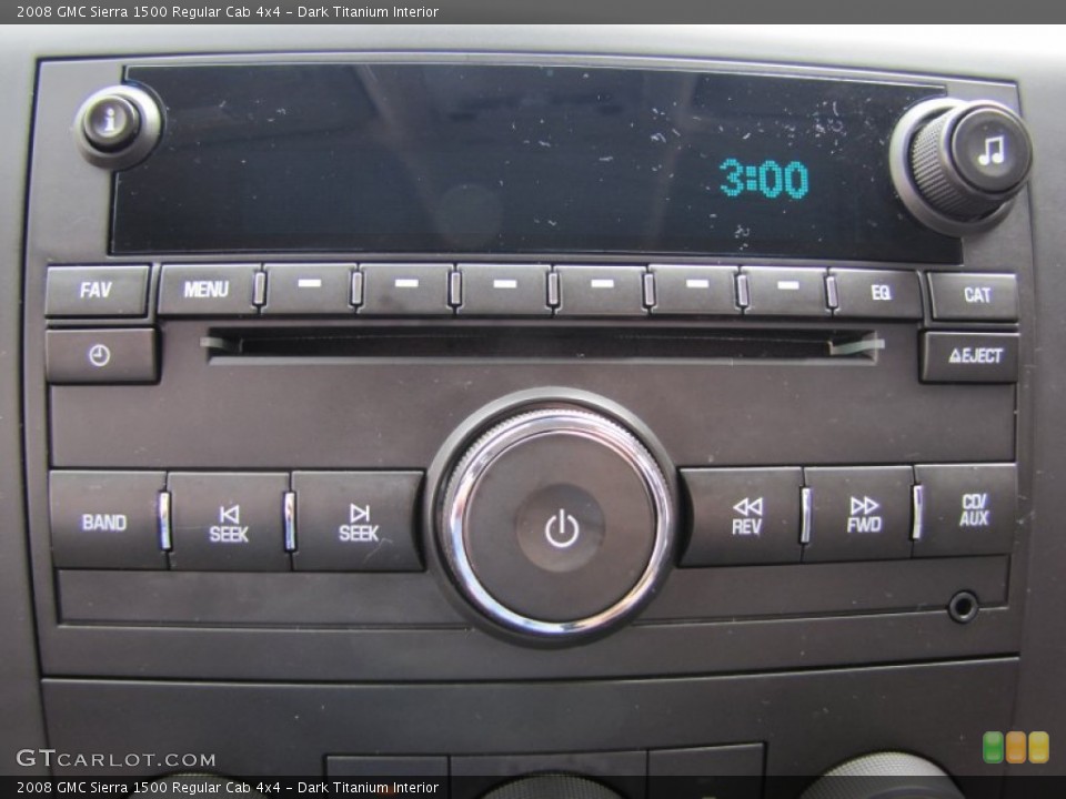 Dark Titanium Interior Controls for the 2008 GMC Sierra 1500 Regular Cab 4x4 #50799663