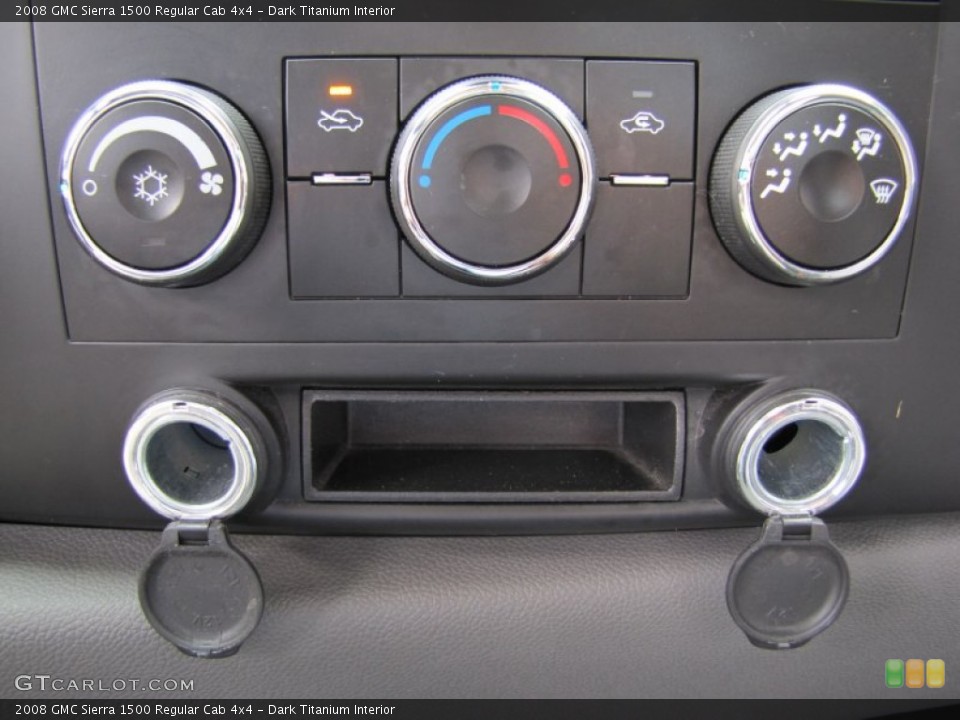 Dark Titanium Interior Controls for the 2008 GMC Sierra 1500 Regular Cab 4x4 #50799678