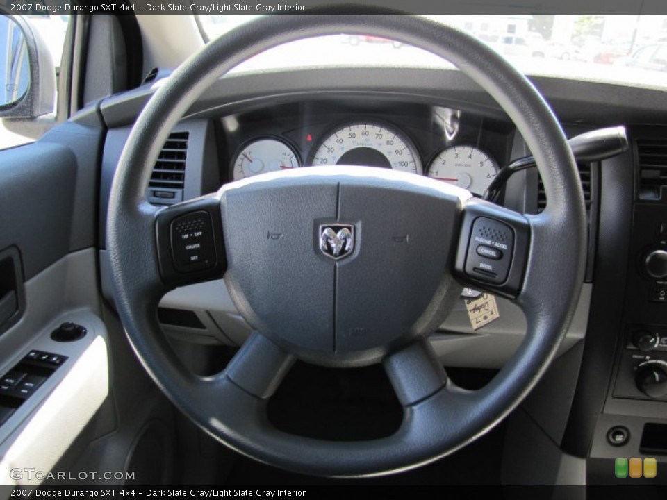 Dark Slate Gray/Light Slate Gray Interior Steering Wheel for the 2007 Dodge Durango SXT 4x4 #50800404