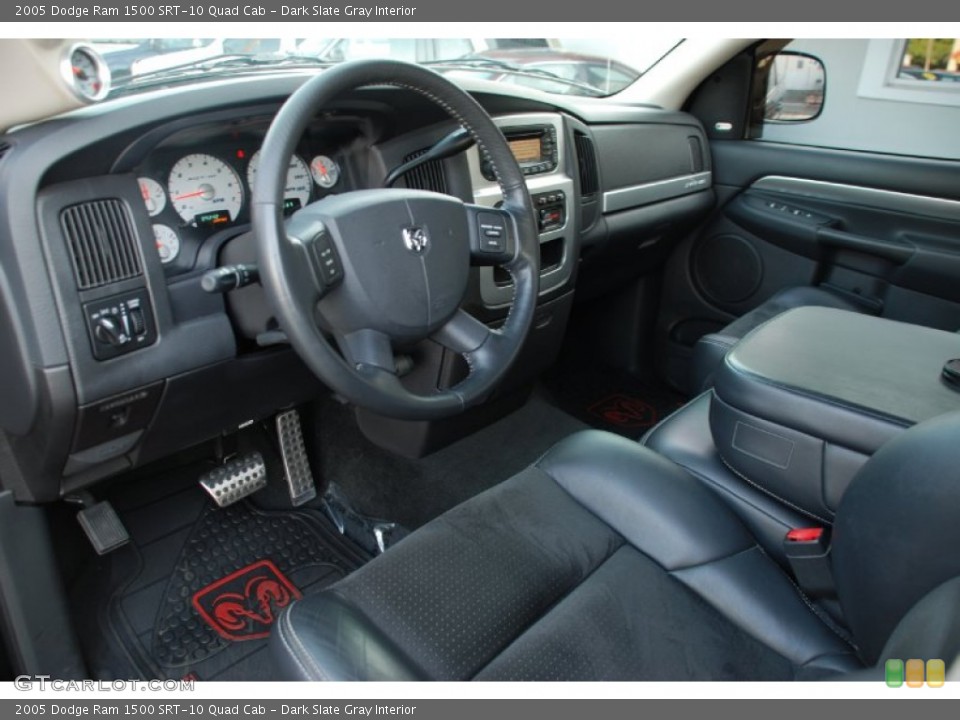 Dark Slate Gray Interior Prime Interior for the 2005 Dodge Ram 1500 SRT-10 Quad Cab #50800626