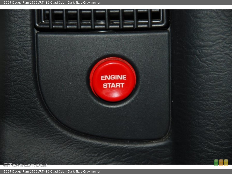 Dark Slate Gray Interior Controls for the 2005 Dodge Ram 1500 SRT-10 Quad Cab #50800902