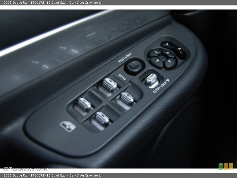 Dark Slate Gray Interior Controls for the 2005 Dodge Ram 1500 SRT-10 Quad Cab #50800968