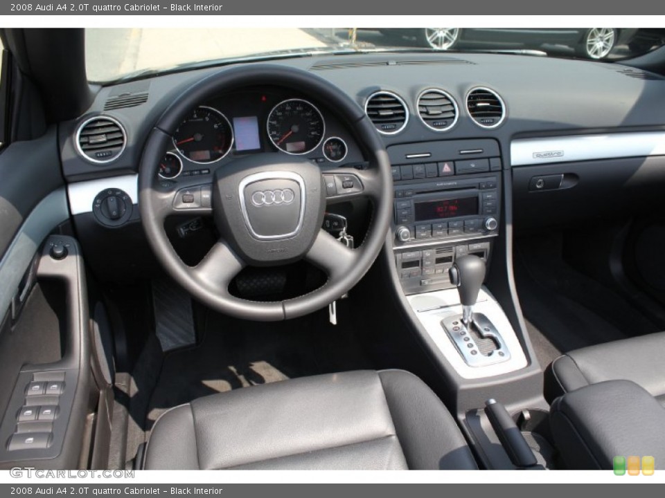 Black Interior Dashboard for the 2008 Audi A4 2.0T quattro Cabriolet #50801640