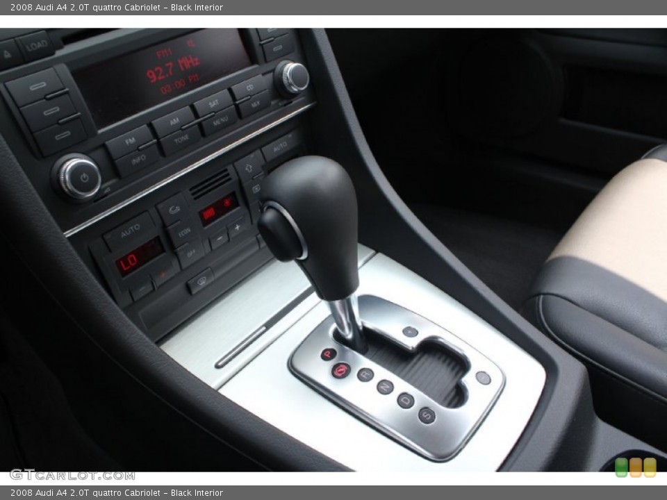 Black Interior Transmission for the 2008 Audi A4 2.0T quattro Cabriolet #50801673