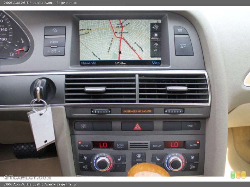Beige Interior Controls for the 2006 Audi A6 3.2 quattro Avant #50802114