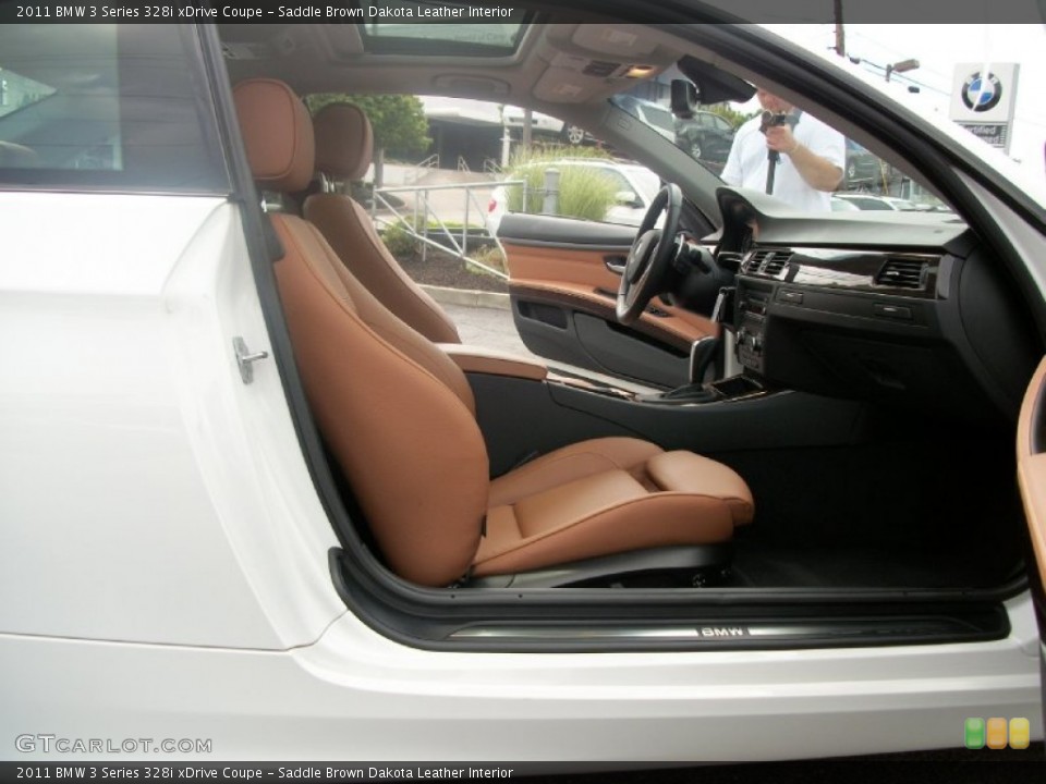 Saddle Brown Dakota Leather Interior Photo for the 2011 BMW 3 Series 328i xDrive Coupe #50804031