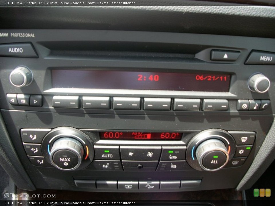 Saddle Brown Dakota Leather Interior Controls for the 2011 BMW 3 Series 328i xDrive Coupe #50804097