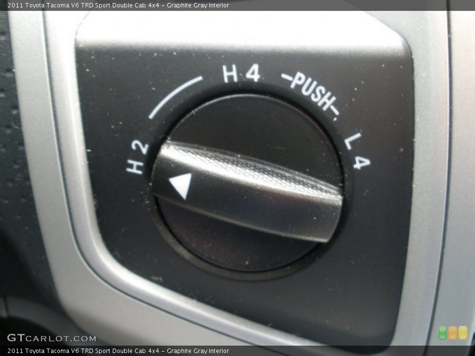 Graphite Gray Interior Controls for the 2011 Toyota Tacoma V6 TRD Sport Double Cab 4x4 #50804661