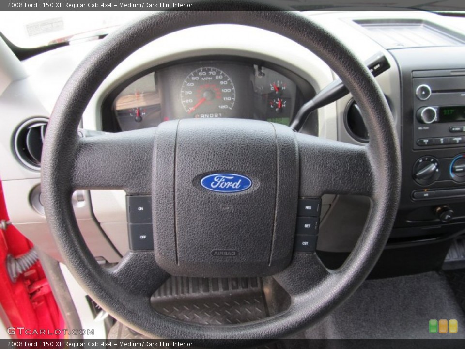 Medium/Dark Flint Interior Steering Wheel for the 2008 Ford F150 XL Regular Cab 4x4 #50804748