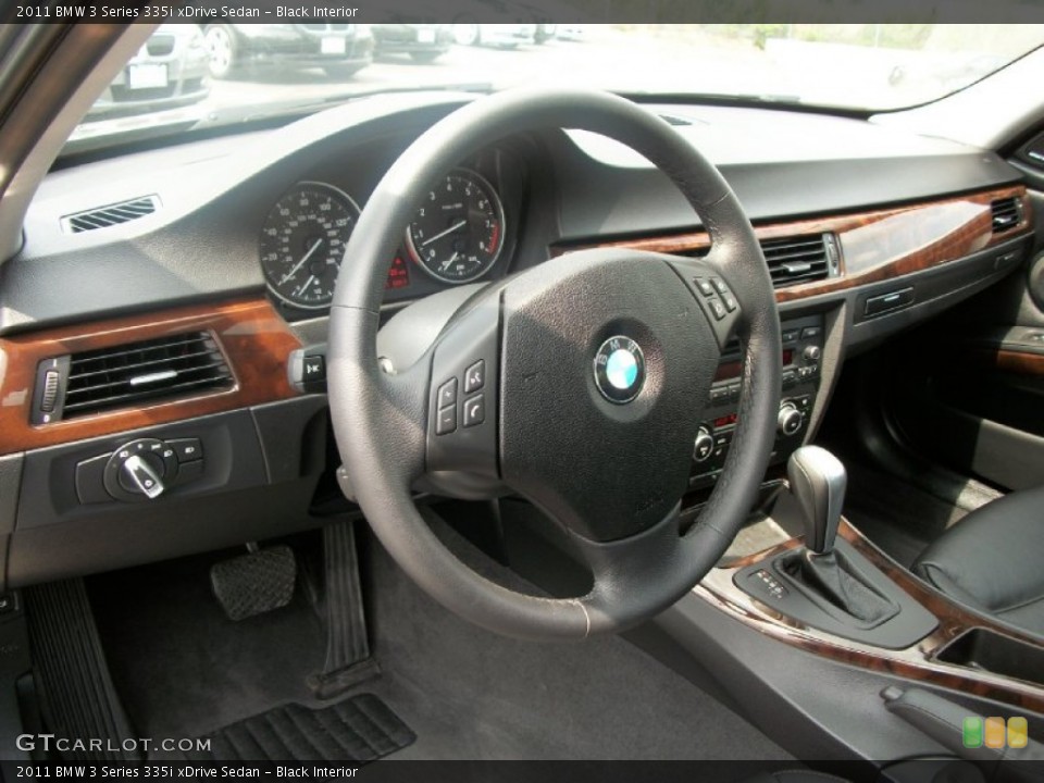 Black Interior Steering Wheel for the 2011 BMW 3 Series 335i xDrive Sedan #50804994