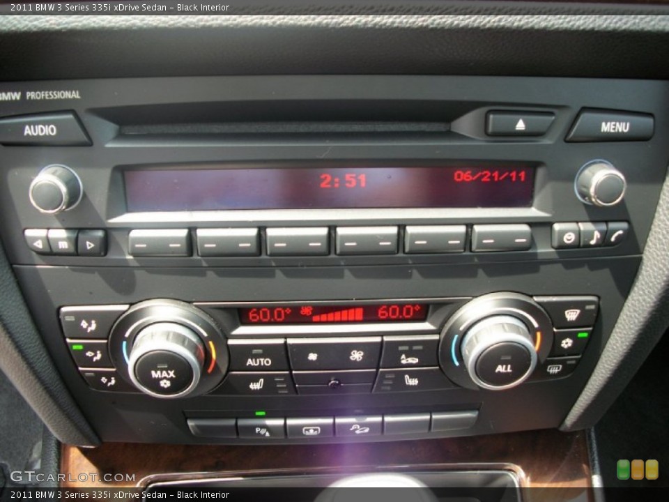 Black Interior Controls for the 2011 BMW 3 Series 335i xDrive Sedan #50805009
