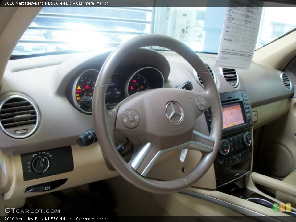 Cashmere Interior Steering Wheel for the 2010 Mercedes-Benz ML 550 4Matic #50805612