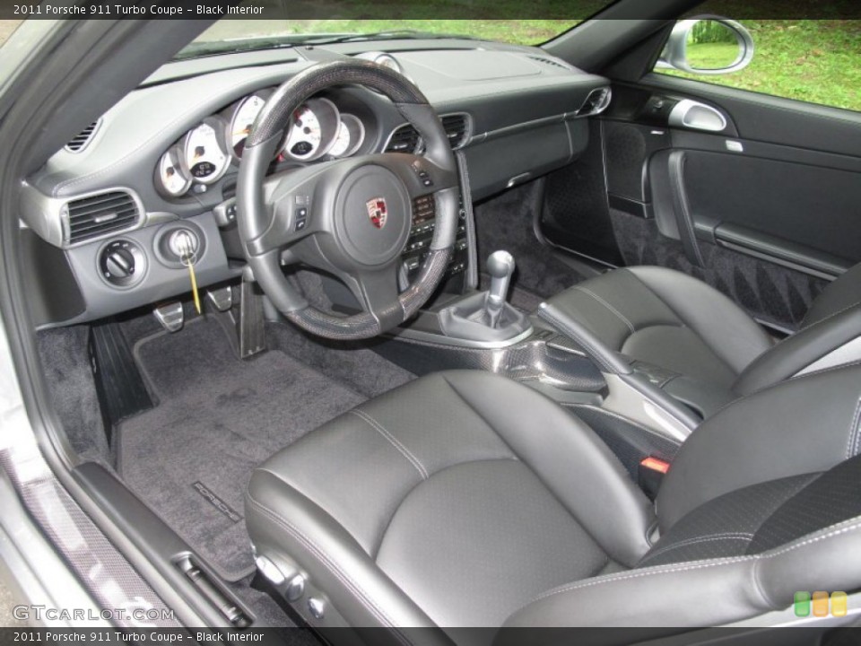 Black Interior Prime Interior for the 2011 Porsche 911 Turbo Coupe #50805651